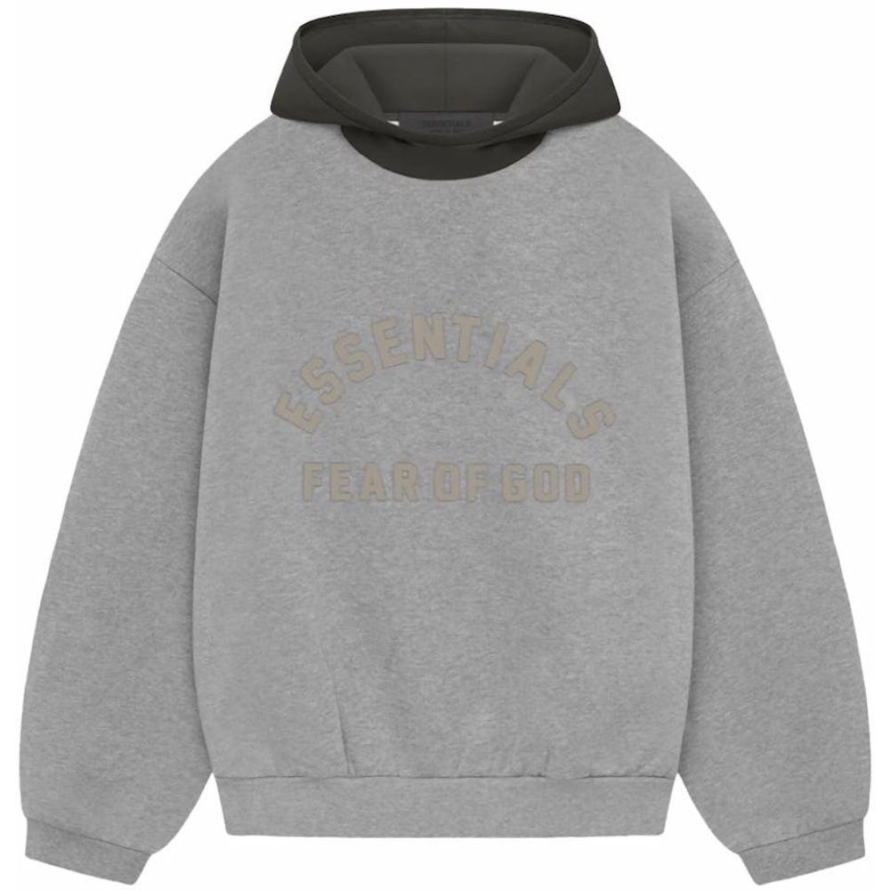 Essentials Gray and Black Hoodie Men’s